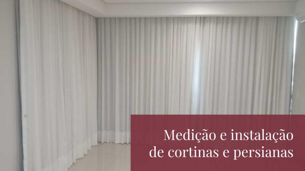Banner Medição e instalação de cortinas e persianas