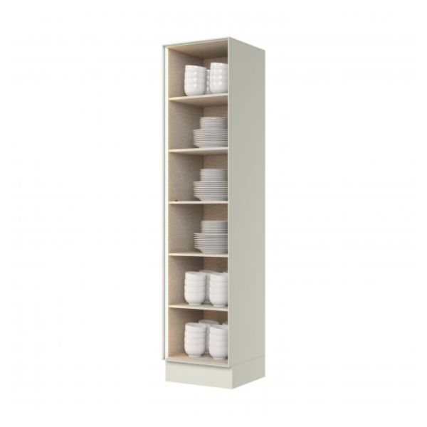 Cristaleira Fineze 500mm porta vidro areia